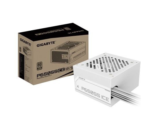 Power Supply GIGABYTE GP-P650SS ICE 650 Watts Efficiency 80 PLUS SILVER PFC Active MTBF 100000 hours GP-P650SSICE