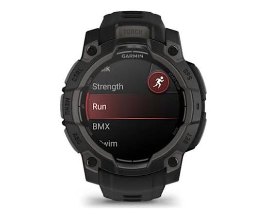 GARMIN Instinct® 3 – 45 mm, AMOLED Black with Black Band SmartWatch