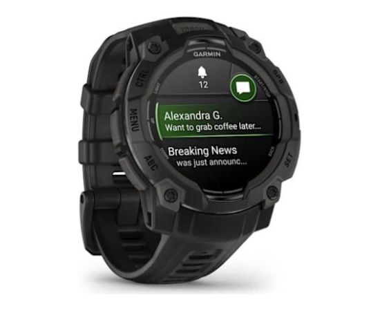 GARMIN Instinct® 3 – 45 mm, AMOLED Black with Black Band SmartWatch