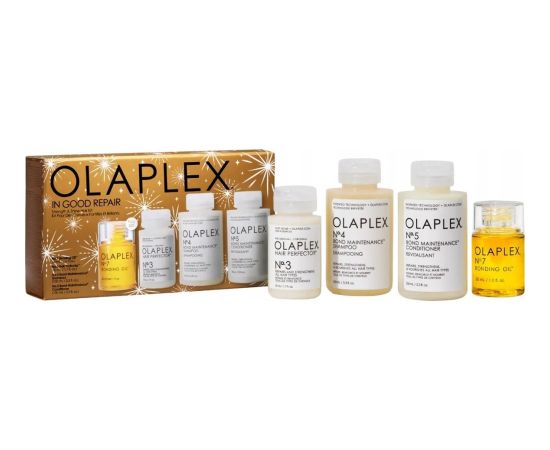 OLAPLEX_SET In Good Repair Hair Kit szampon do włosów 100ml + odżywka 100ml + kuracja 50ml + olejek 30ml