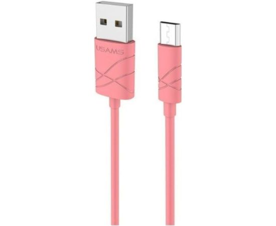 USAMS   US-SJ039 U-Gee Pro PVC Universal Micro USB to USB Data&Fast 2A Charger Cable 1m Red