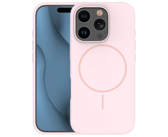 Чехол Fusion silicone Thin Magsafe для iPhone 16 Pro розовый