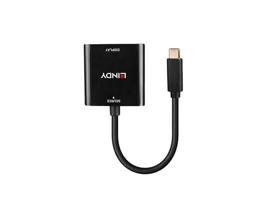 Lindy - video adapteris - 24 pin USB-C uz DisplayPort - 21 cm