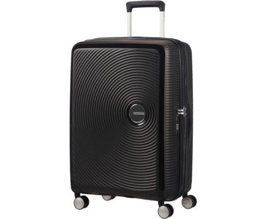 Walizka średnia American Tourister Soundbox EXP - bass black