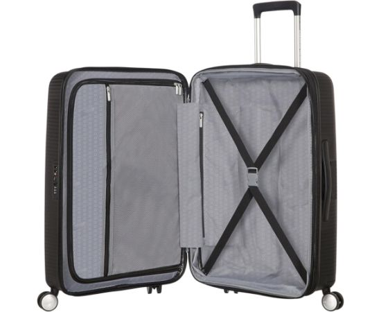 Walizka średnia American Tourister Soundbox EXP - bass black