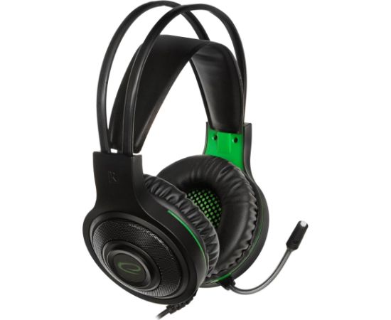 Esperanza EGH430 Headphones with microphone Headband Black, Green