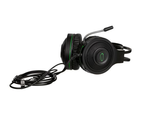 Esperanza EGH430 Headphones with microphone Headband Black, Green