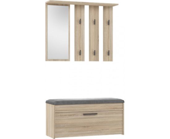 Top E Shop PARMA closet 100x35x180 cm, oak sonoma