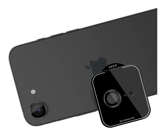 Tempered glass for camera 3mk Lens Pro Apple iPhone 16e black