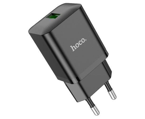 Сетевая зарядка Hoco N26 18W USB-A черная