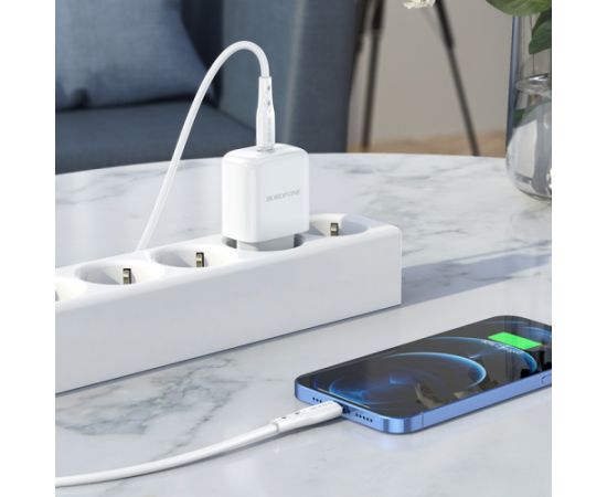 Сетевая зарядка Borofone BN3 20W USB-C белая