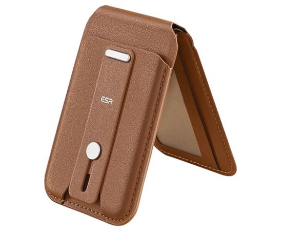 ESR magnetic wallet with stand function (brown)