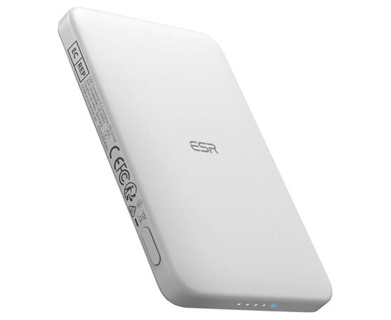 ESR Qi2 MagSlim 5000 mAh magnetic powerbank (white)