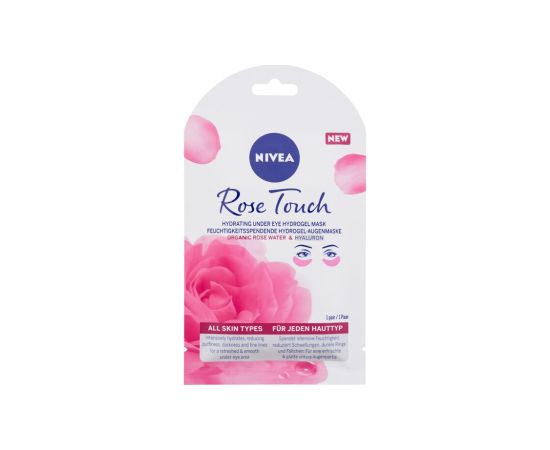 Nivea Rose Touch / Hydrating Under Eye Hydrogel Mask 1pc W / Eye Mask