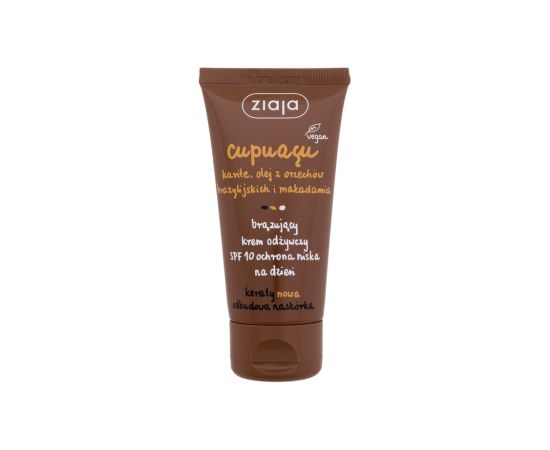 Ziaja Cupuacu / Bronzing Nourishing Cream 50ml SPF10 W / Self Tanning Product