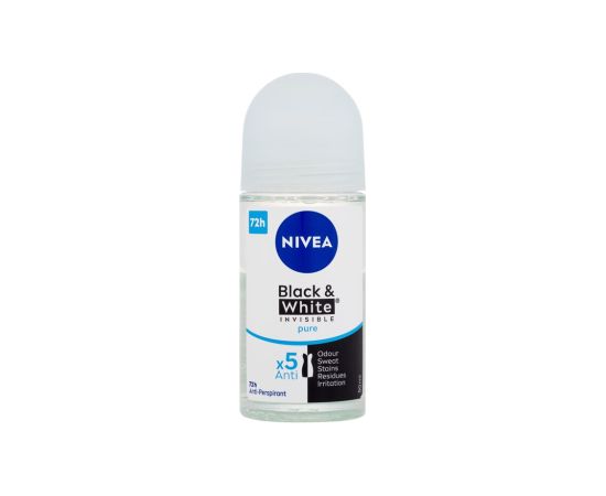 Nivea Black & White Invisible / Pure 72h 50ml W / Antiperspirant