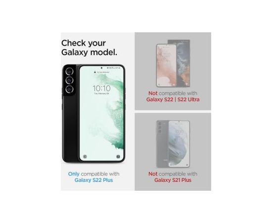 Spigen   TEMPERED GLASS Spigen GLAS.TR "EZ FIT" 2-PACK GALAXY S22+ PLUS