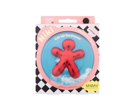 Mr&mrs Fragrance Niki 1pc Peppermint Chrome U / Car Air Freshener