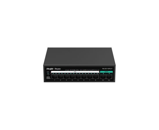 Ruijie RG-ES110FG-P ~ PoE Komutators 8FE(PoE)+2GE(Uplink)(PoE 110W)