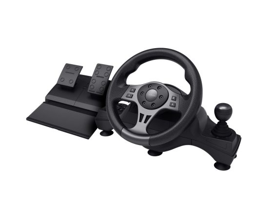 Trust GXT 289 Movi Black USB Steering wheel + Pedals Nintendo Switch, PlayStation 4, Xbox One S, Xbox One X, Xbox Series S, Xbox Series X