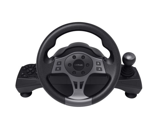 Trust GXT 289 Movi Black USB Steering wheel + Pedals Nintendo Switch, PlayStation 4, Xbox One S, Xbox One X, Xbox Series S, Xbox Series X