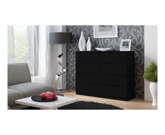 Top E Shop Topeshop M8 120 CZERŃ chest of drawers