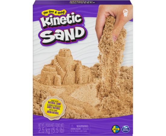 KINETIC SAND Kinētiskās smiltis, brūnas 2,5 kg