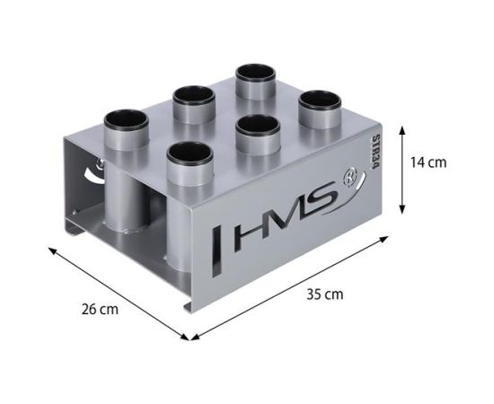 Statīvs svara stieņiem 6 gab. STR34 OLYMPIC BAR RACK COMMERCIAL HMS