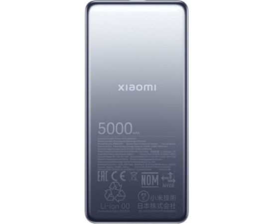 Xiaomi Power Bank Ultra Slim 20W Fast Charge Ārējās uzlādes Baterija 5000 mAh