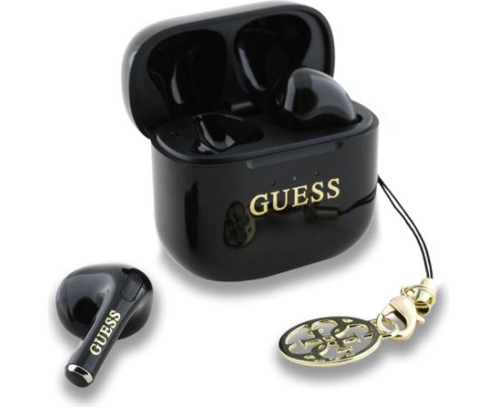 Guess TWS Glossy Effect Printed Classic Logo & Charm Bezvadu Austiņas