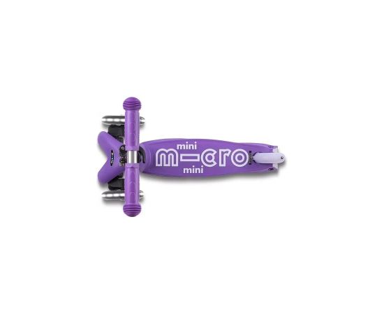 Micro folding scooter Mini DELUXE LED Purple