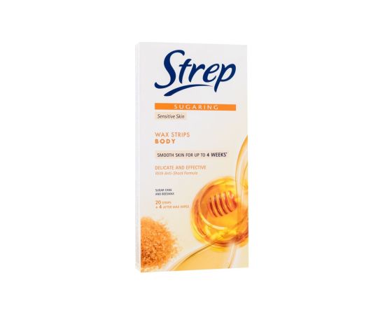 Strep Sugaring / Wax Strips Body Delicate And Effective 20pc Sensitive Skin W / Depilatory Product