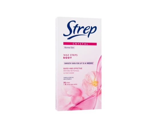 Strep Crystal / Wax Strips Body Quick And Effective 20pc Normal Skin W / Depilatory Product