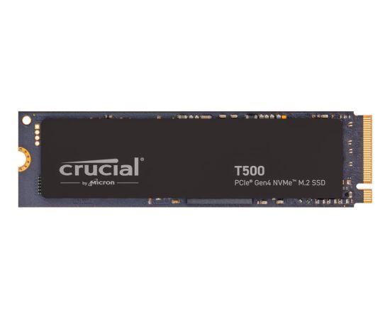 SSD CRUCIAL T500 4TB M.2 PCIe Gen4 NVMe 3D NAND Write speed 6900 MBytes/sec Read speed 7000 MBytes/sec TBW 2400 TB CT4000T500SSD3