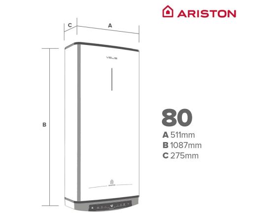 Ariston VELIS PRO DRY WIFI 80 L Водонагреватель 80L