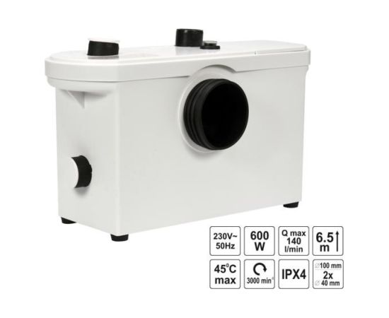 Toya WAVE WC PUMP 600W WITH GRINDER