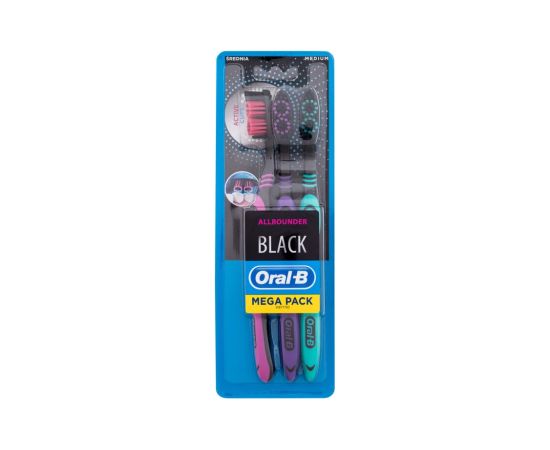 Oral-b Allrounder / Black 3pc Medium