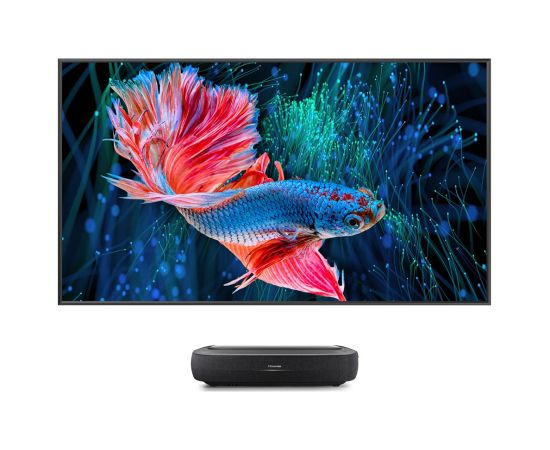 Hisense 120L9HA projection TV Ultra short throw projector 3000 ANSI lumens DLP UHD 4K (3840x2160) Black