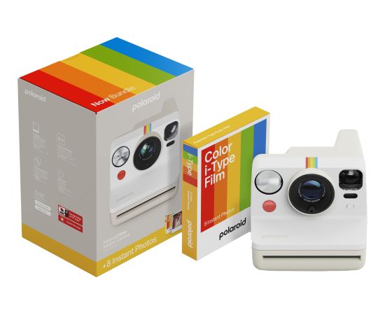 Polaroid Now Gen 3 Bundle, pebble white