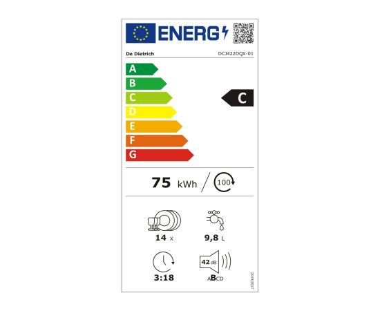 Built-in dishwasher De Dietrich