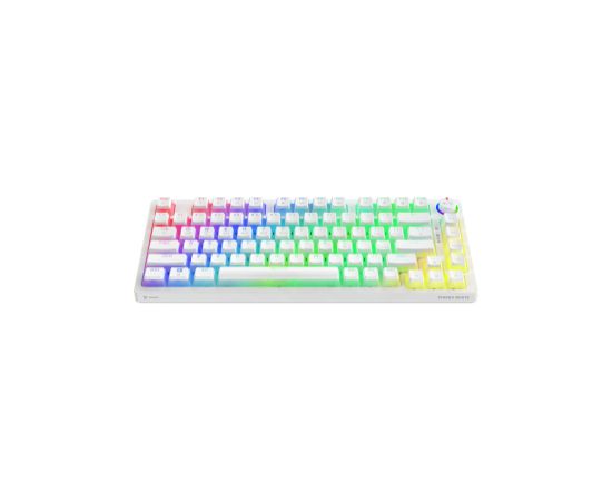 Klaviatūra Savio Wireless Mechanical Phenix White 75% Outemu Yellow Pro Pudding