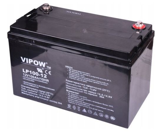 Vipow Akumulator żelowy VIPOW 12V 100Ah