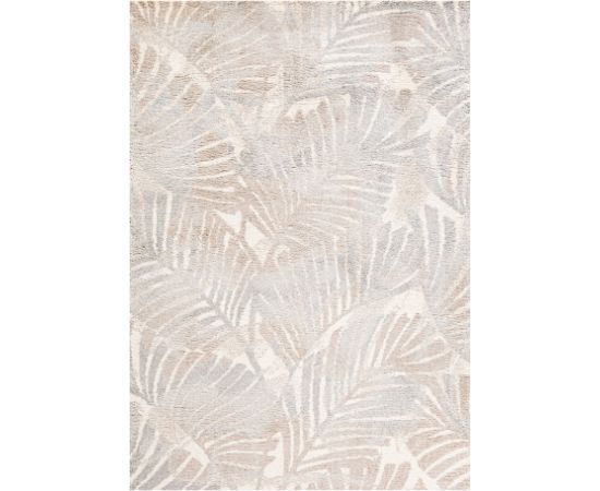 Carpet TOULOUSE-1, 160x230cm, beige/grey leaf