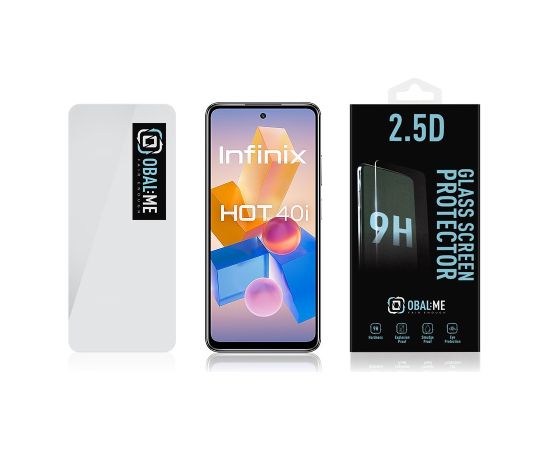 OBAL:ME 2.5D Glass Screen Protector for Infinix Hot 40i Clear