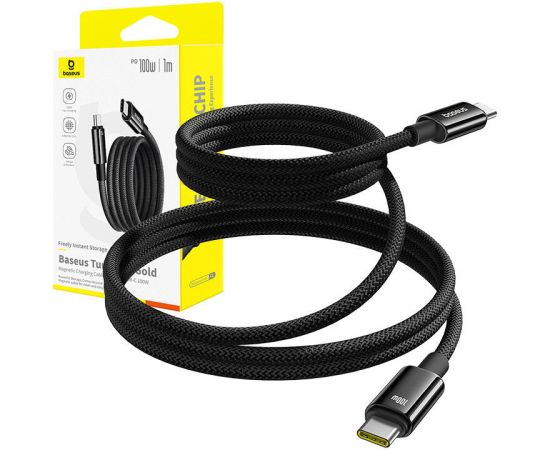 Baseus Tungsten Gold Charging Cable USB-C to USB-C 100W 1m (black)