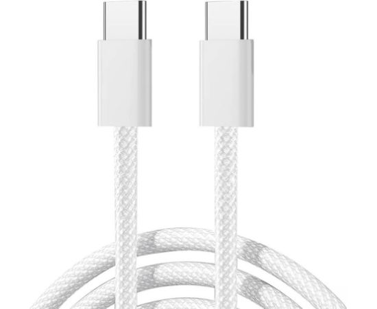 Joyroom S-A45 USB-C to USB-C cable, 60W, braided, 1m (white)