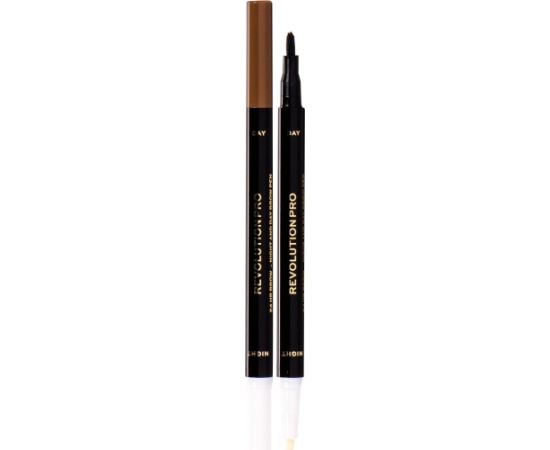 Makeup Revolution Makeup Revolution London Revolution PRO Day & Night Brow Pen Kredka do brwi 1,6ml Ash Brown