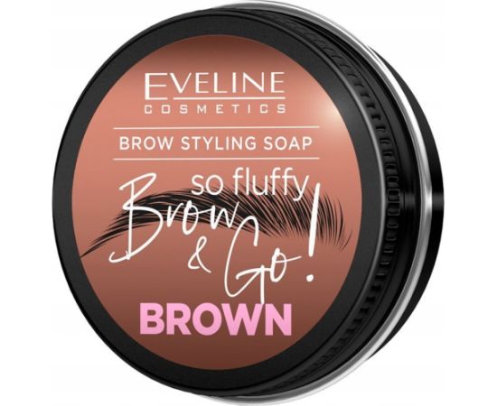 EVELINE_Brow & Go! mydło do stylizacji brwi Brown 25g