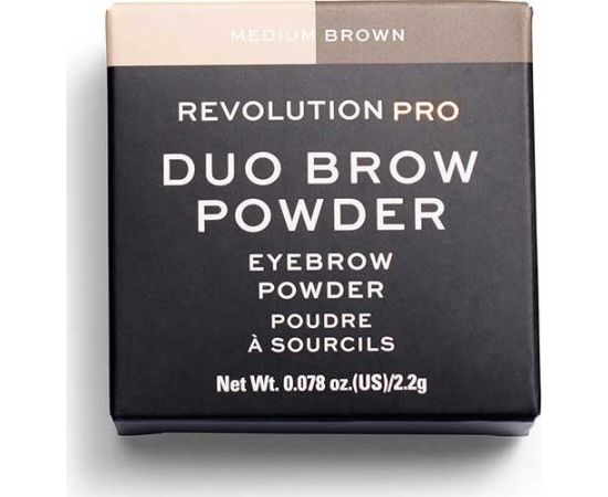 Makeup Revolution Makeup Revolution, REVOLUTION PRO, Vegan, Eyebrow Powder, Medium Brown, 2.2 g For Women