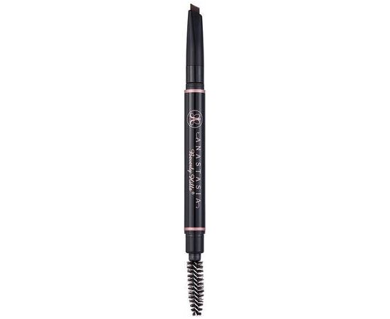 Makeup Revolution Duo Brow Definer Kredka do brwi + szczoteczka Dark Brown 1szt